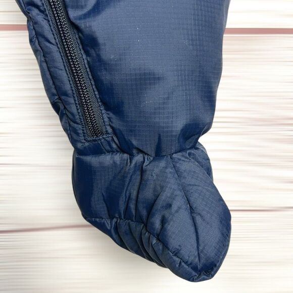 Vintage Polo Ralph Lauren Baby Down Snowsuit Navy Blue Zip Front - Picture 6 of 10